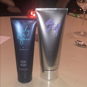 Monat air dry cream and flexible hold gel